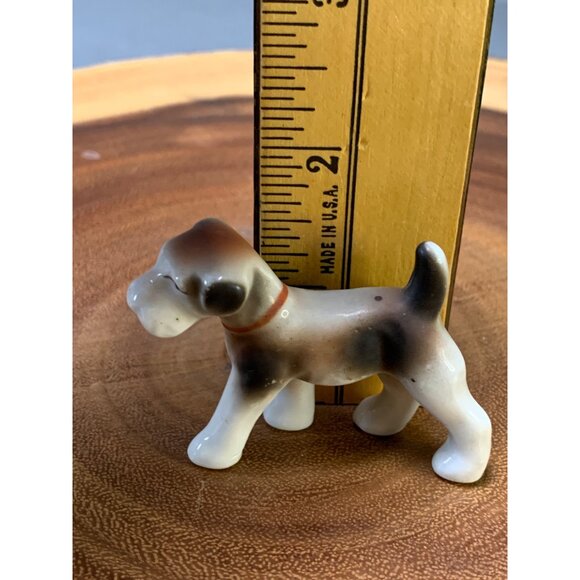 Vintage Japan Porcelain Dog Figurine Hand-Painted 2.5" Tall Collectible Decor Pi - Picture 6 of 8